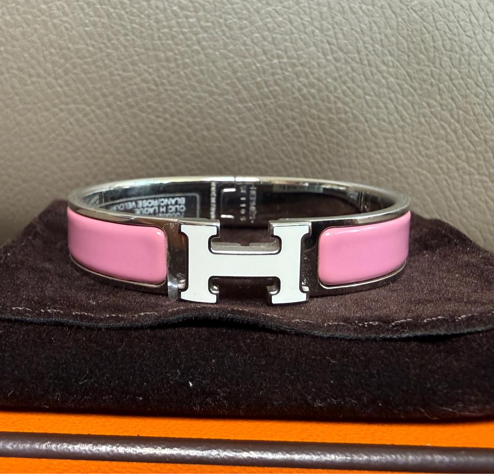 에르메스 클릭아슈PM 블랑/로즈핑크