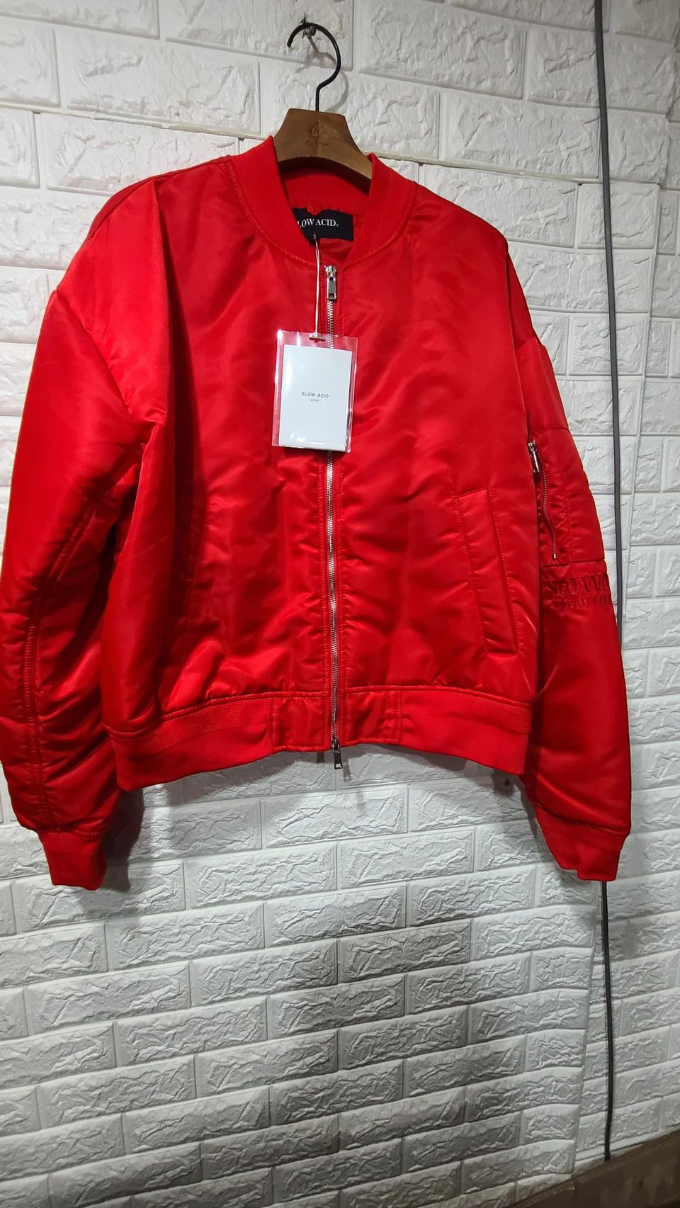 슬로우에시드 봄버 패딩자켓