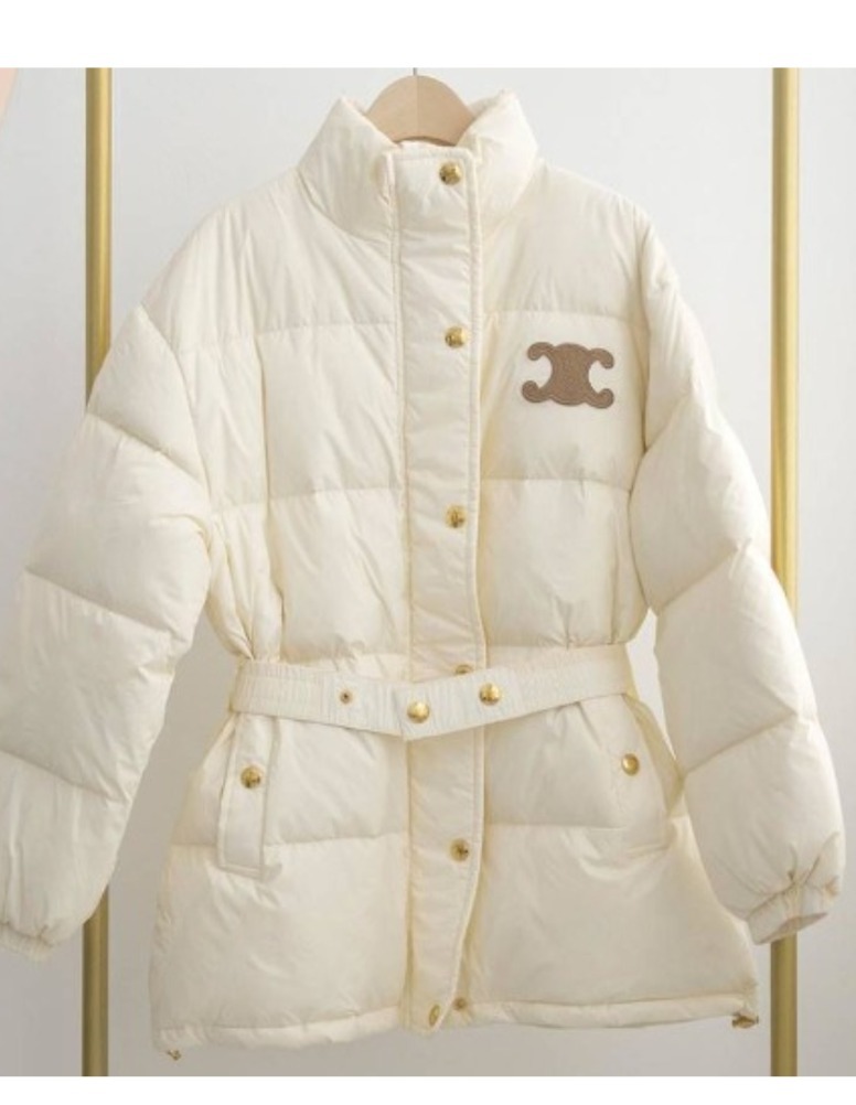 세린느숏패딩XL 화이트