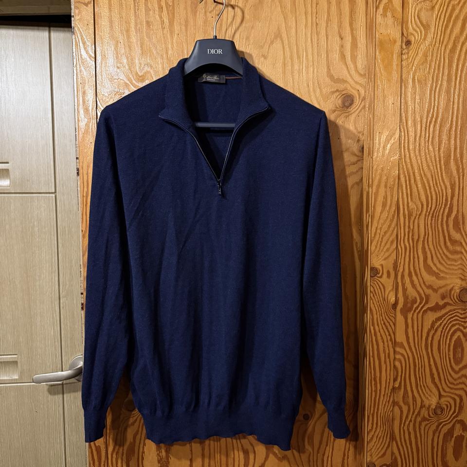 로로피아나 캐시미어 반 집업 니트 