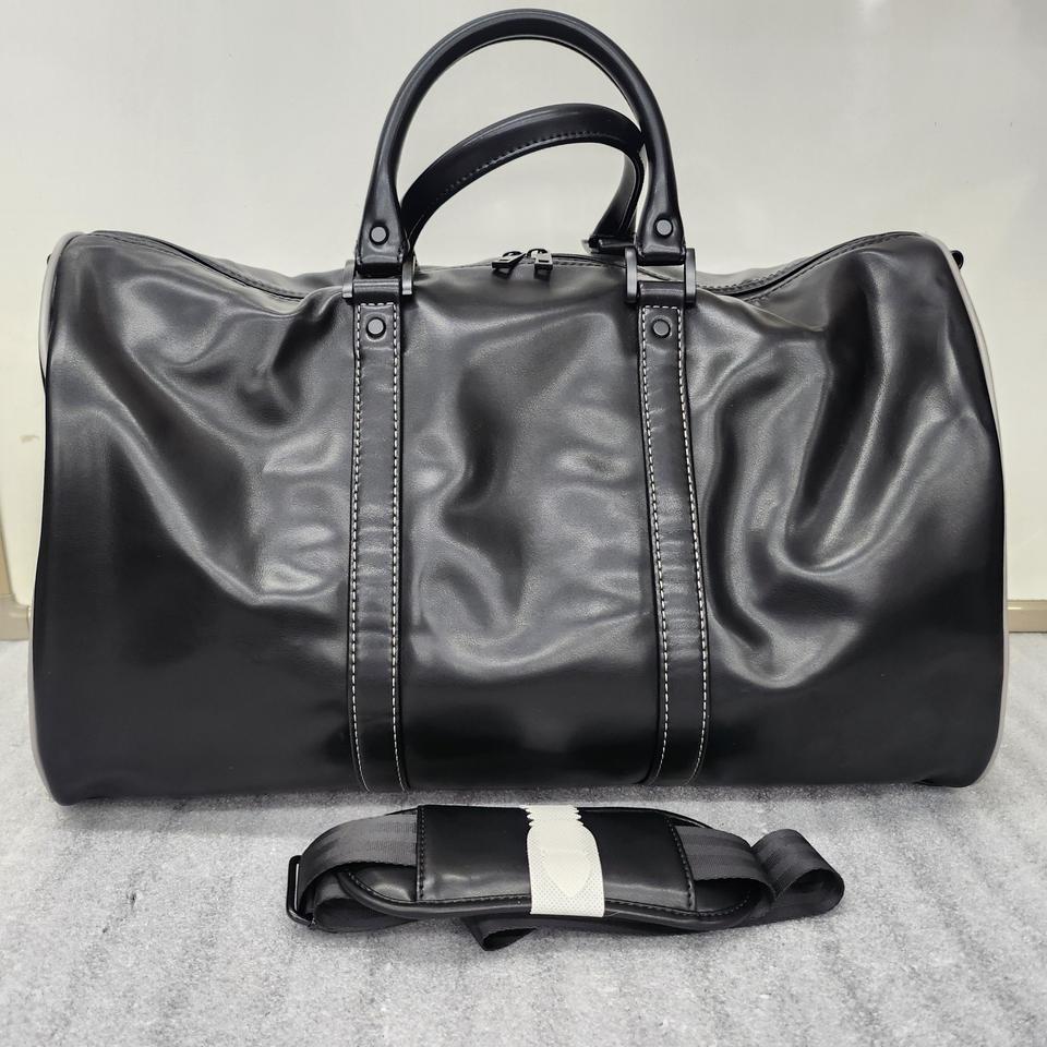 FinalGearGolf 블랙 가죽재질 더플백 50x30x20cm