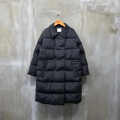 쉬즈미스 구스다운 카라 롱 패딩/여성(M)/JP1077