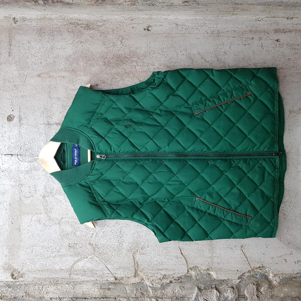 폴로골프 랄프로렌 그린 퀄딩 남성 패딩조끼 L사이즈