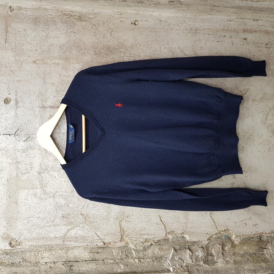 폴로 랄프로렌 네이비 브이넥 니트 L사이즈