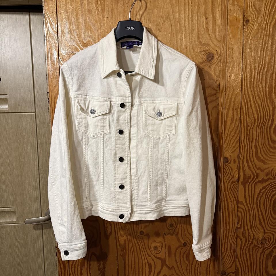 랄프로렌 퍼플라벨 화이트 데님 트러커 자켓