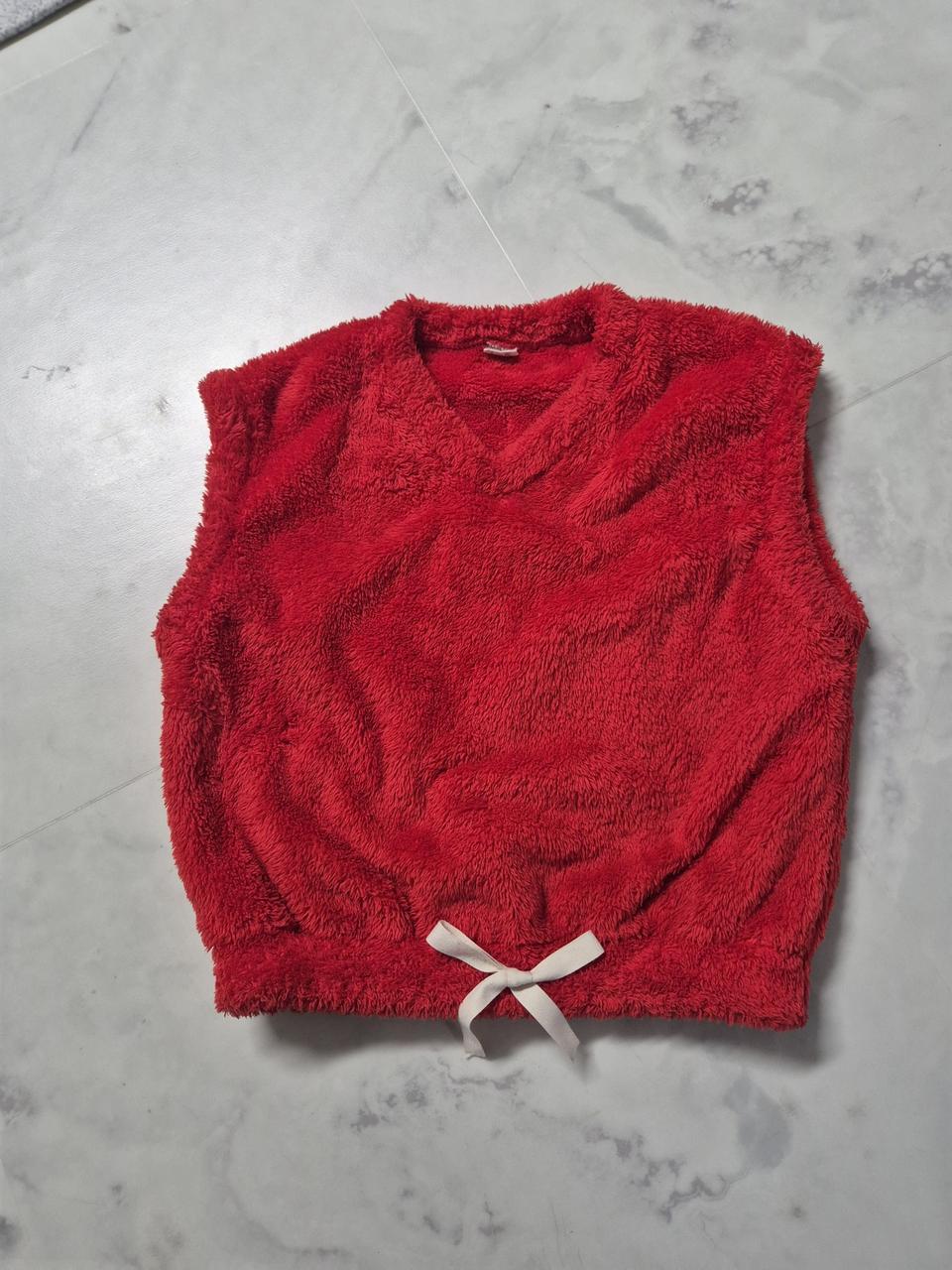 (11호)예쁜 빨강 털조끼