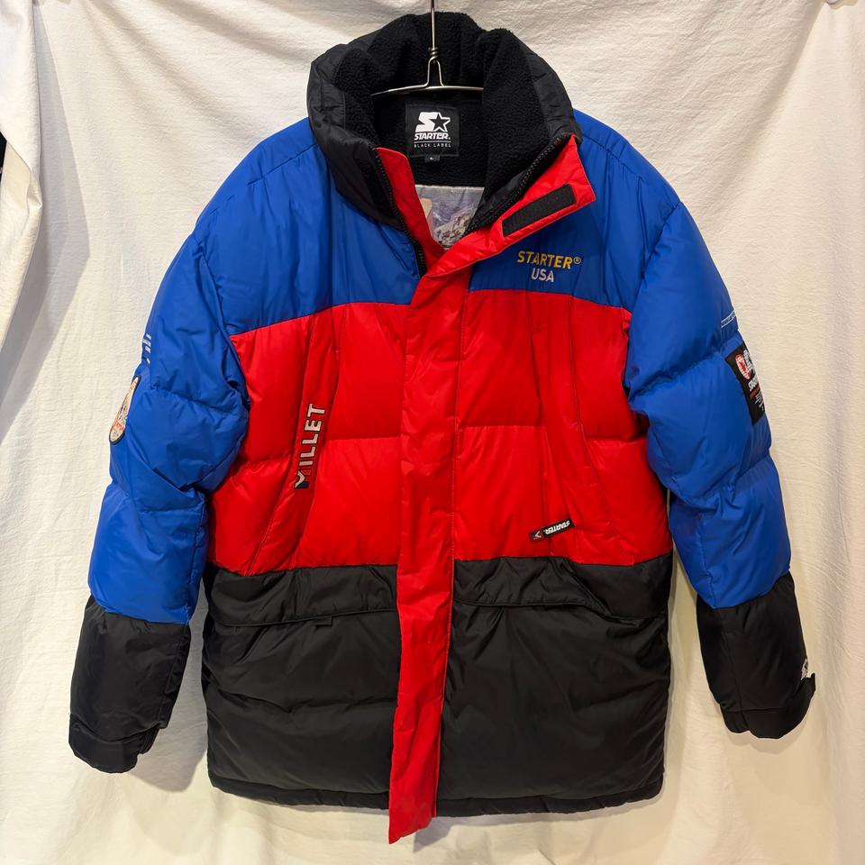 STARTER 스타터 USA 컬러 블록 구스다운 패딩 자켓