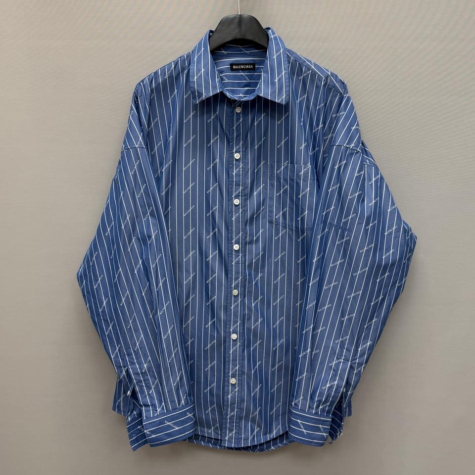 발렌시아가 스트라이프 멀티로고 셔츠 ( 110 )