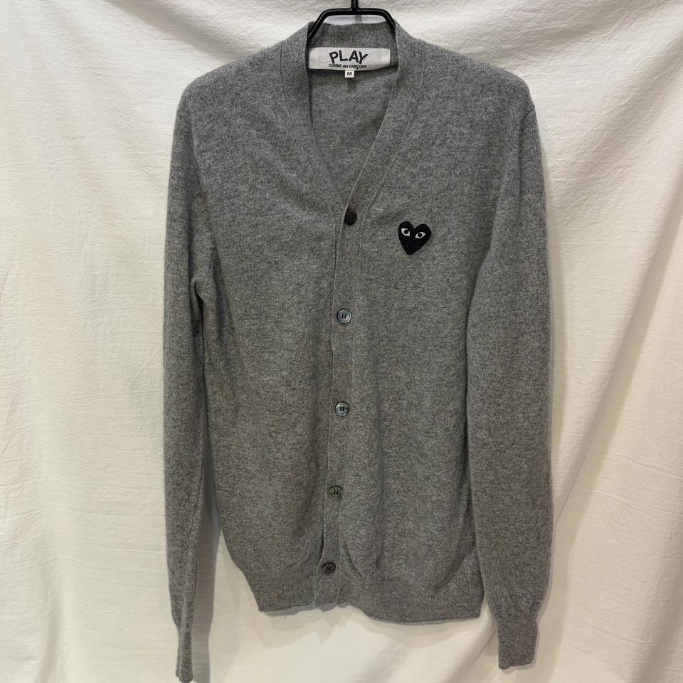 꼼데가르송 플레이 브이넥 니트 가디건