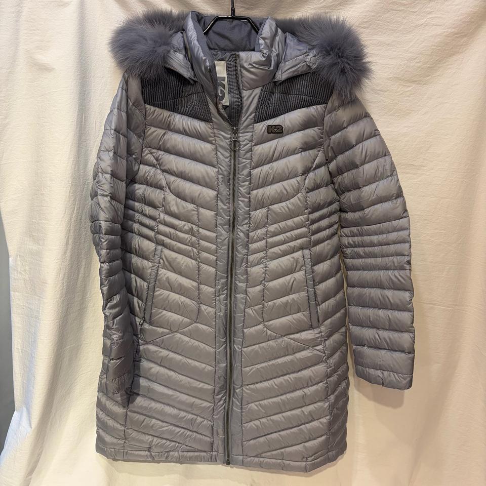 K2 폭스퍼 후드 경량 롱 패딩 다운 자켓