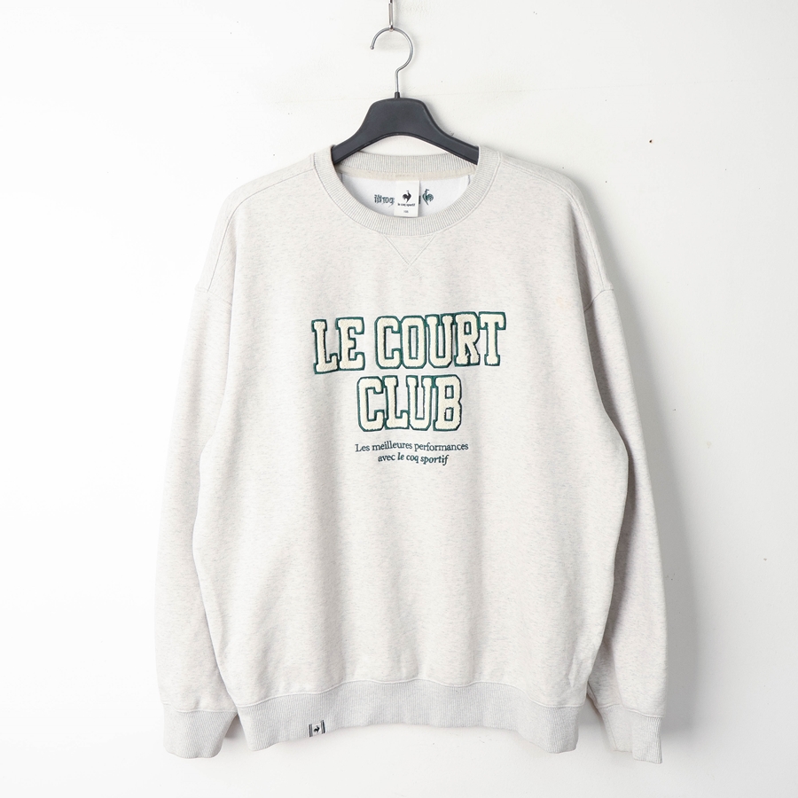 105/르꼬끄 테니스 그래픽 기모 맨투맨 