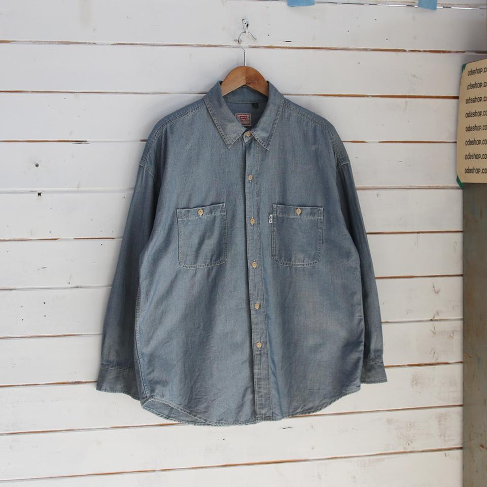 (착용컷) 90's 리바이스 워크 셔츠 (남성용 105)