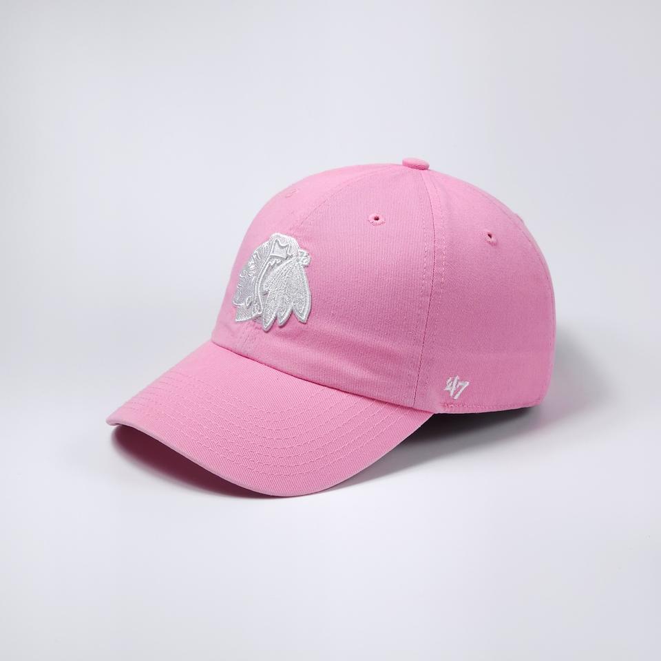 47 시카고 블랙호크스 NHL 핑크 볼캡 모자