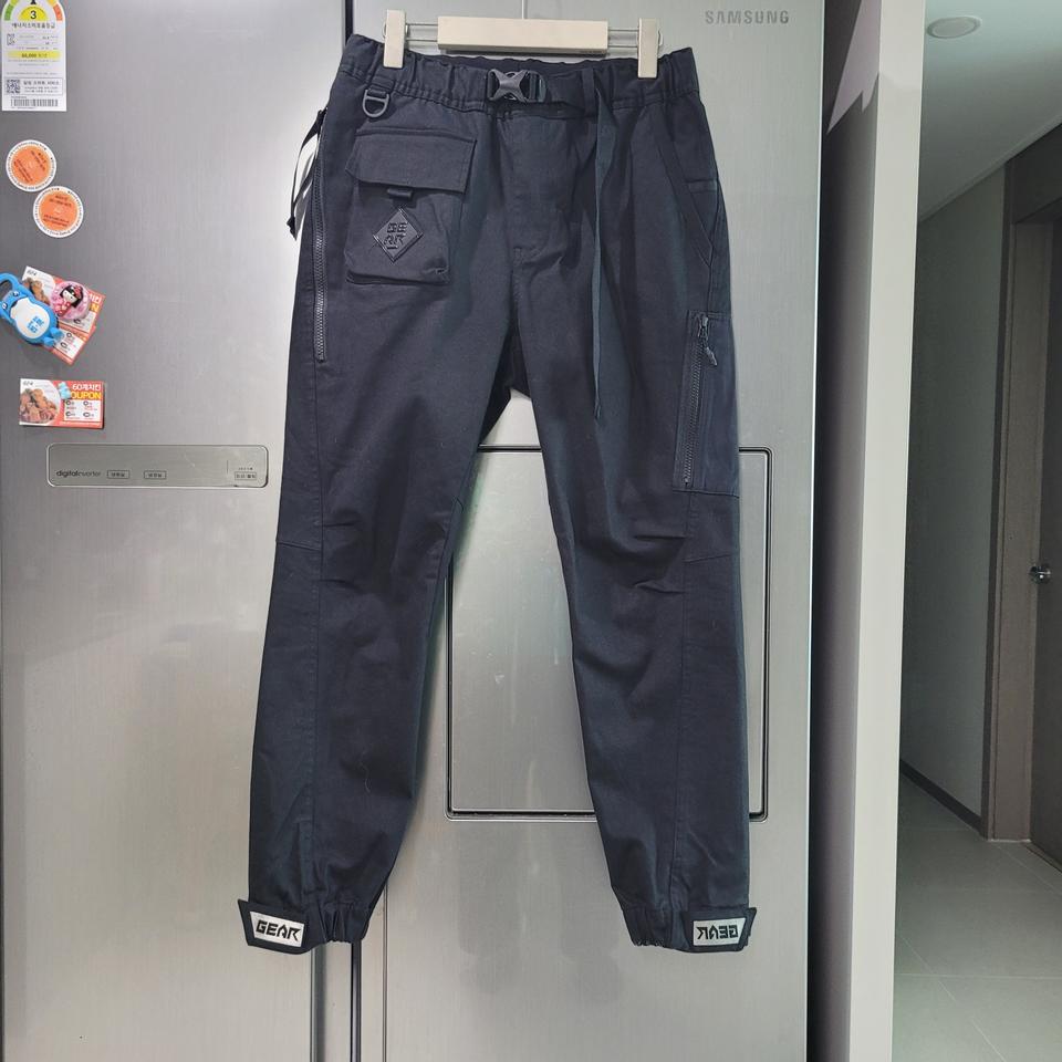 가격제안!!  매니아마스 GEAR 블랙 카고 밴딩 바지 m