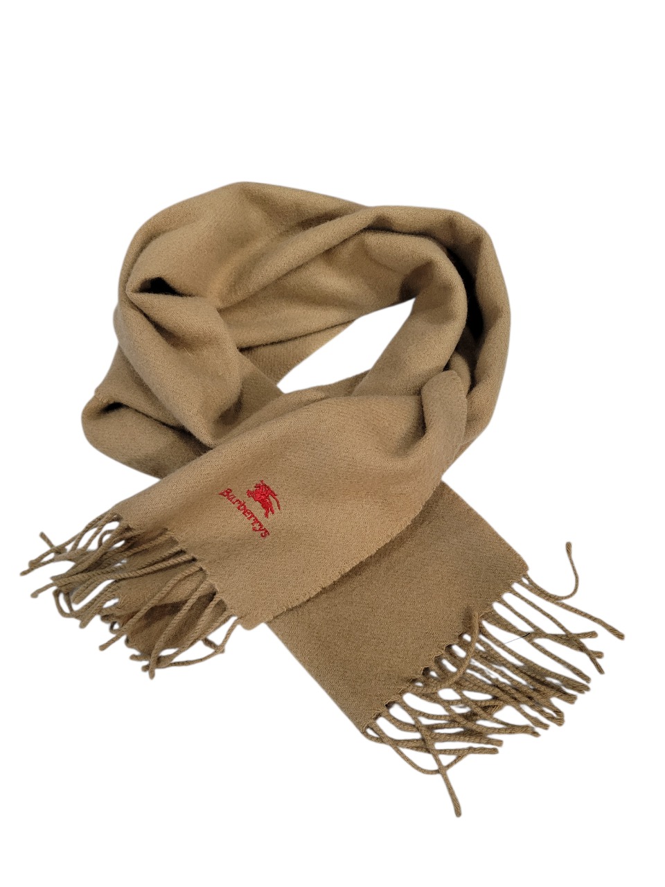 버버리 정품 카멜베이지컬러 램스울 소재 남녀공용 목도리