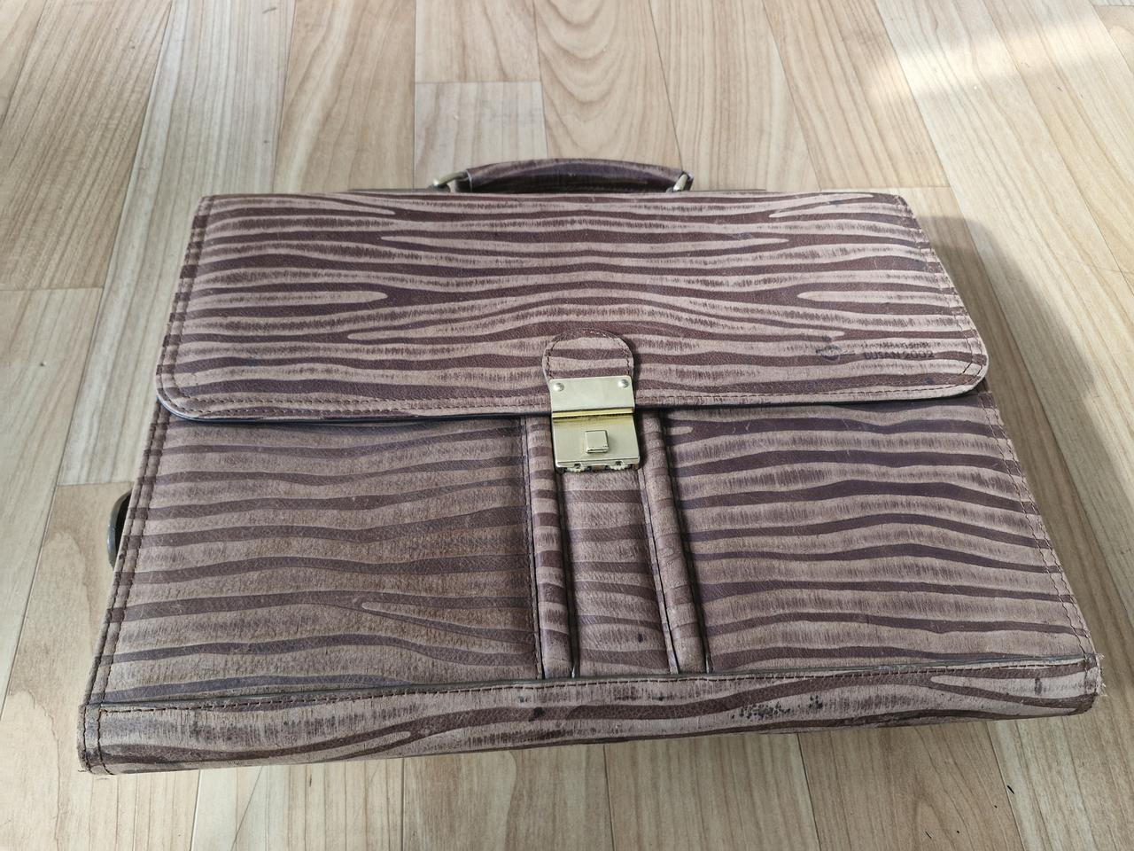 아시안게임 기념 브리프케이스 서류가방 (자물쇠) (갈색)