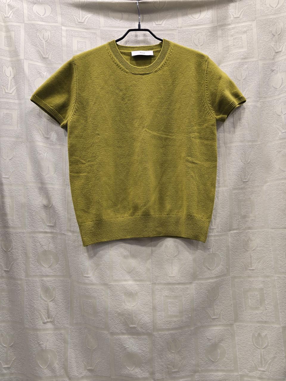 거의새거) 던스트 25년 올리브 반팔 니트 티셔츠 L (100)