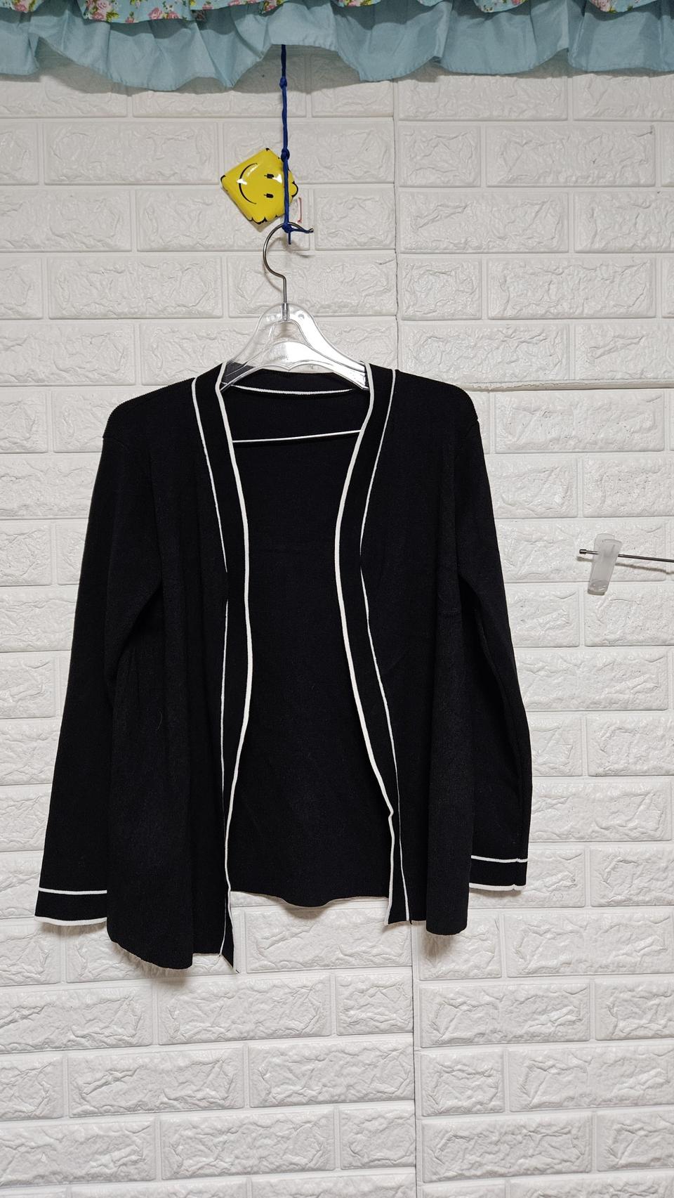 니트블랙오픈기본가디건free