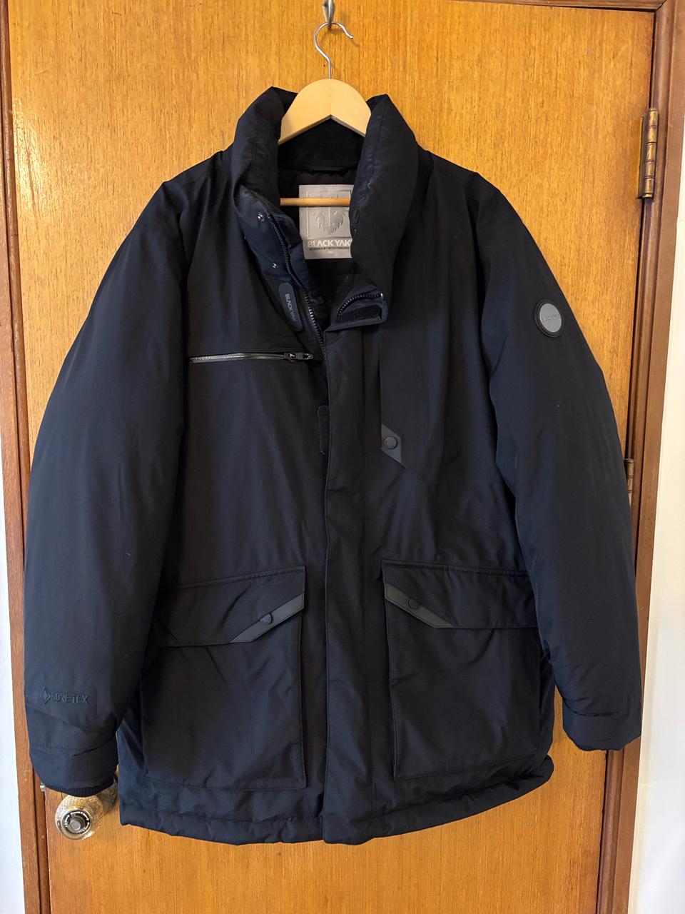 블랙야크 고어텍스 블랙 패딩 자켓