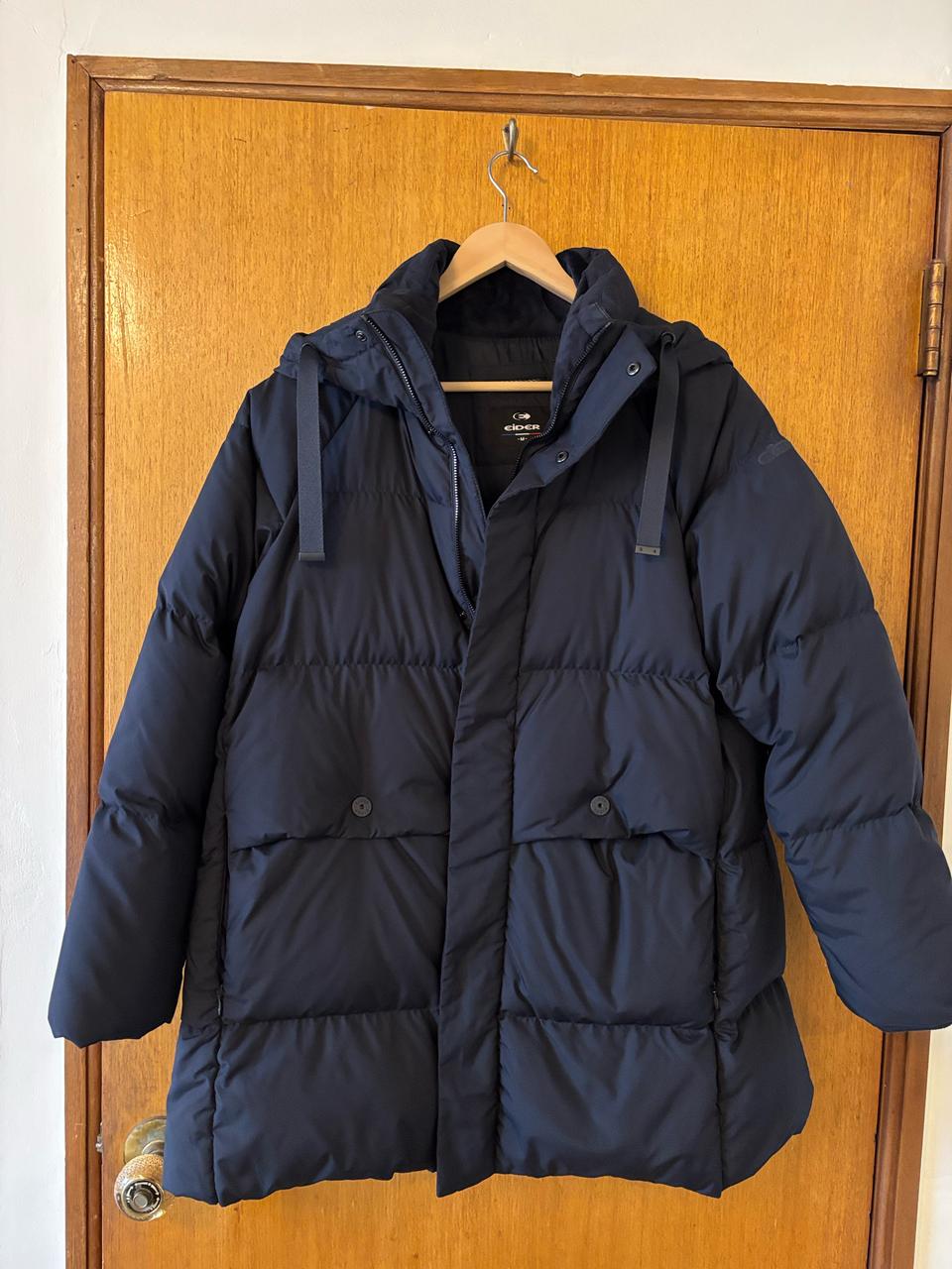 아이더 네이비 패딩 점퍼
