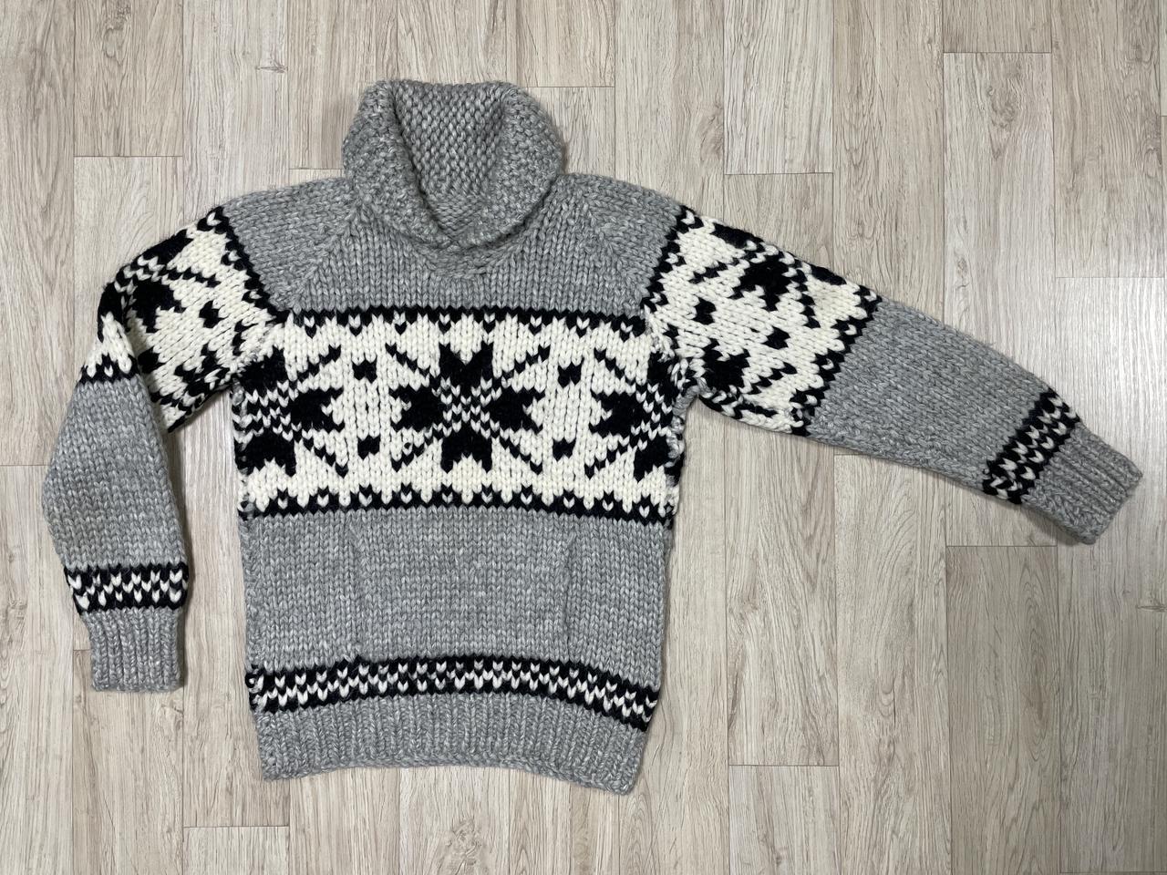 95) 핸드메이드 코위찬 헤비울 노르딕 숄카라 스웨터(RRL&LVC&폴로