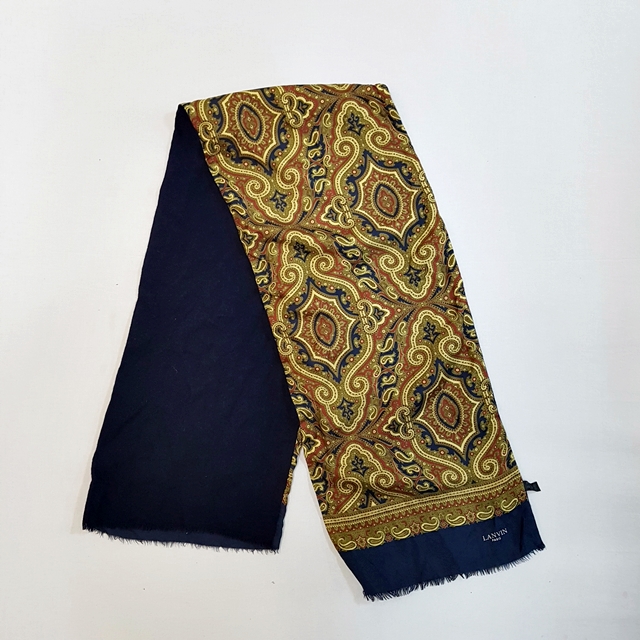 LANVIN 랑방 실크 캐시미어 머플러 남성용