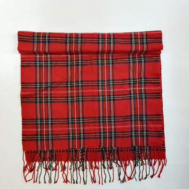 타탄 체크 쇼올 머플러