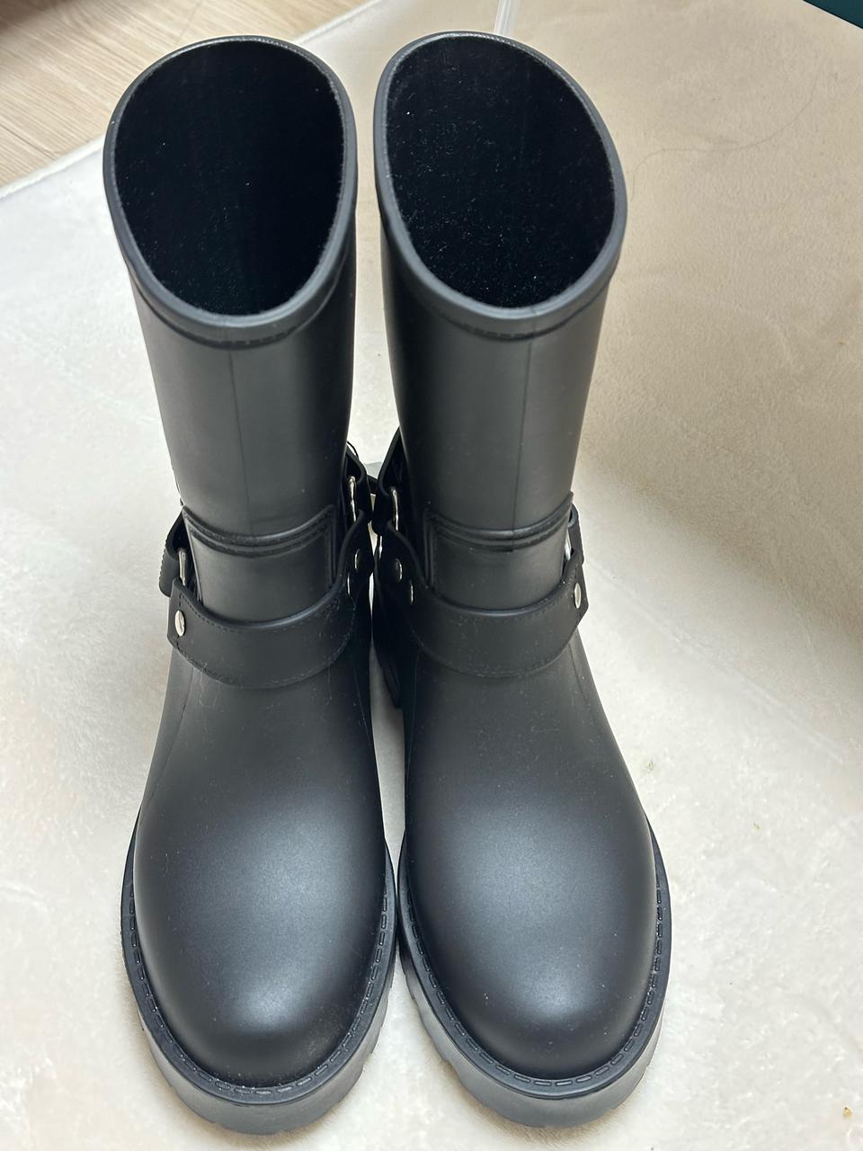 한번도 안신은 슈펜 바이커 미들 레인부츠 블랙/정가5만원(레인부츠)