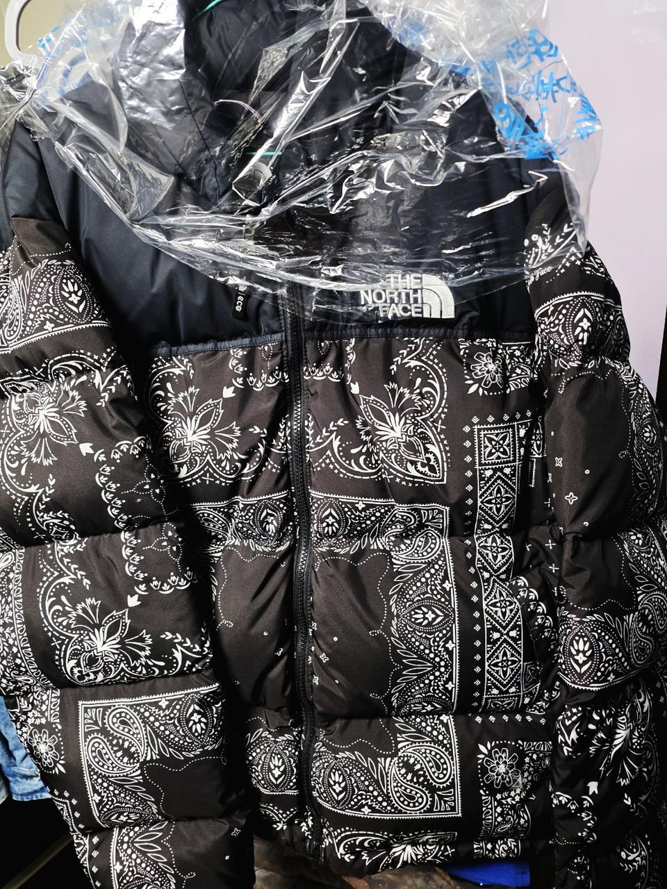 노스페이스 눕시 반다나 패딩 XL
