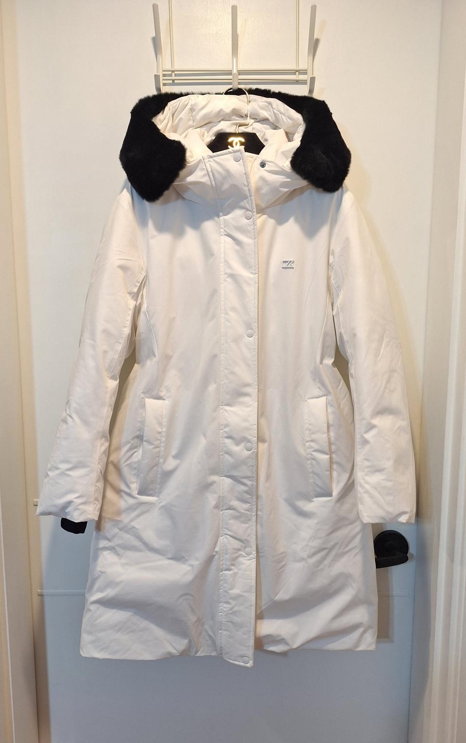 커터앤벅 여성 롱패딩 화이트 다운 롱패딩