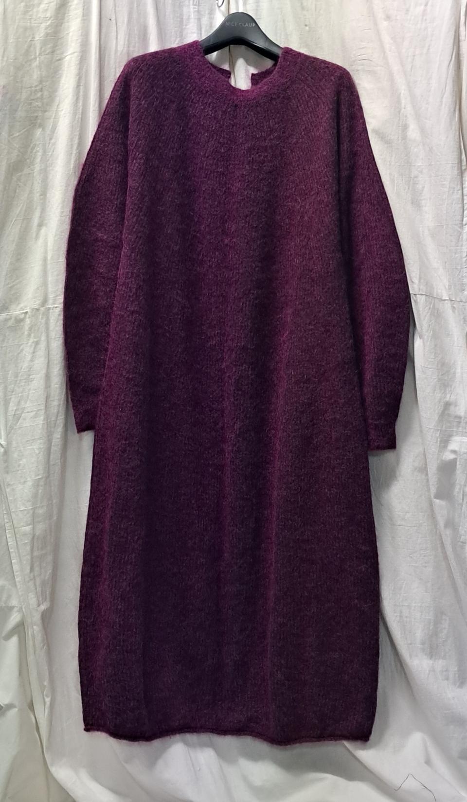 시스템 울 니트 원피스