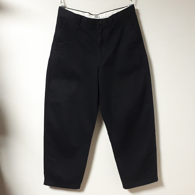 33/유니클로U 블랙 와이드 치노팬츠/33-494