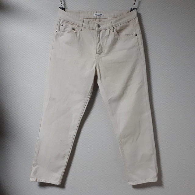 33/INSTANT DENIM 일자핏 크림진/33-496