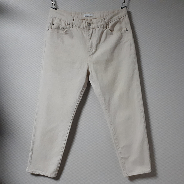 33/INSTANT DENIM 일자핏 크림진/33-497
