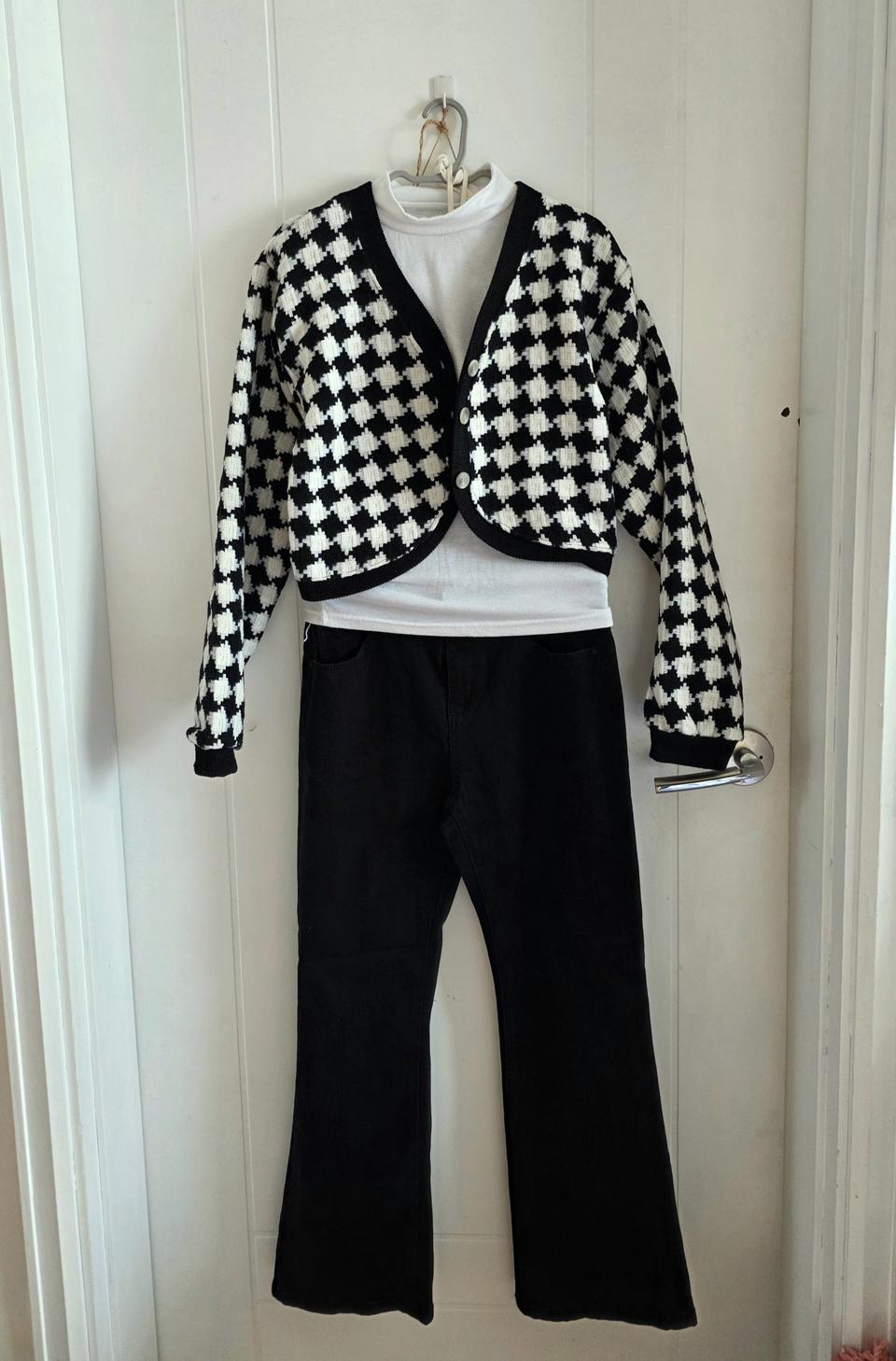 크롭 가디건 새거 55-66