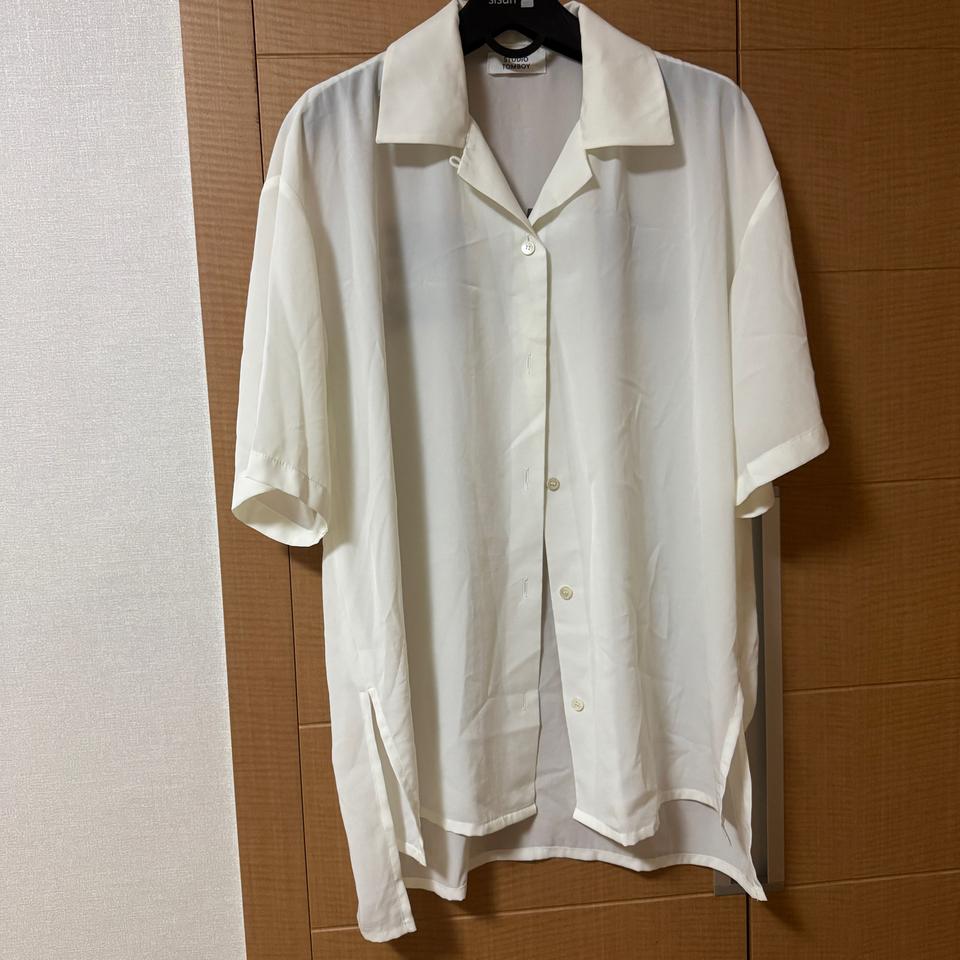 스튜디오톰보이 백 레터링 반팔셔츠 블라우스