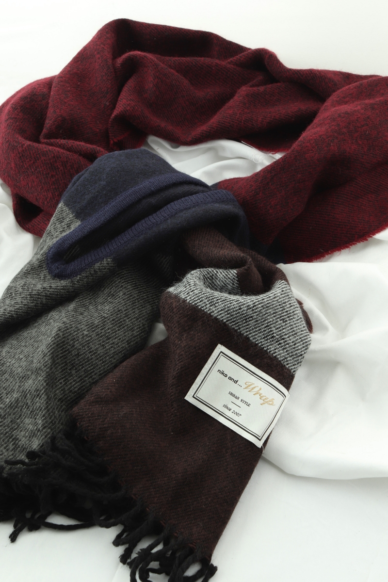 (F) 니코앤드 목도리 머플러 숄 케이프 워머 롱 따듯 부들-26F3