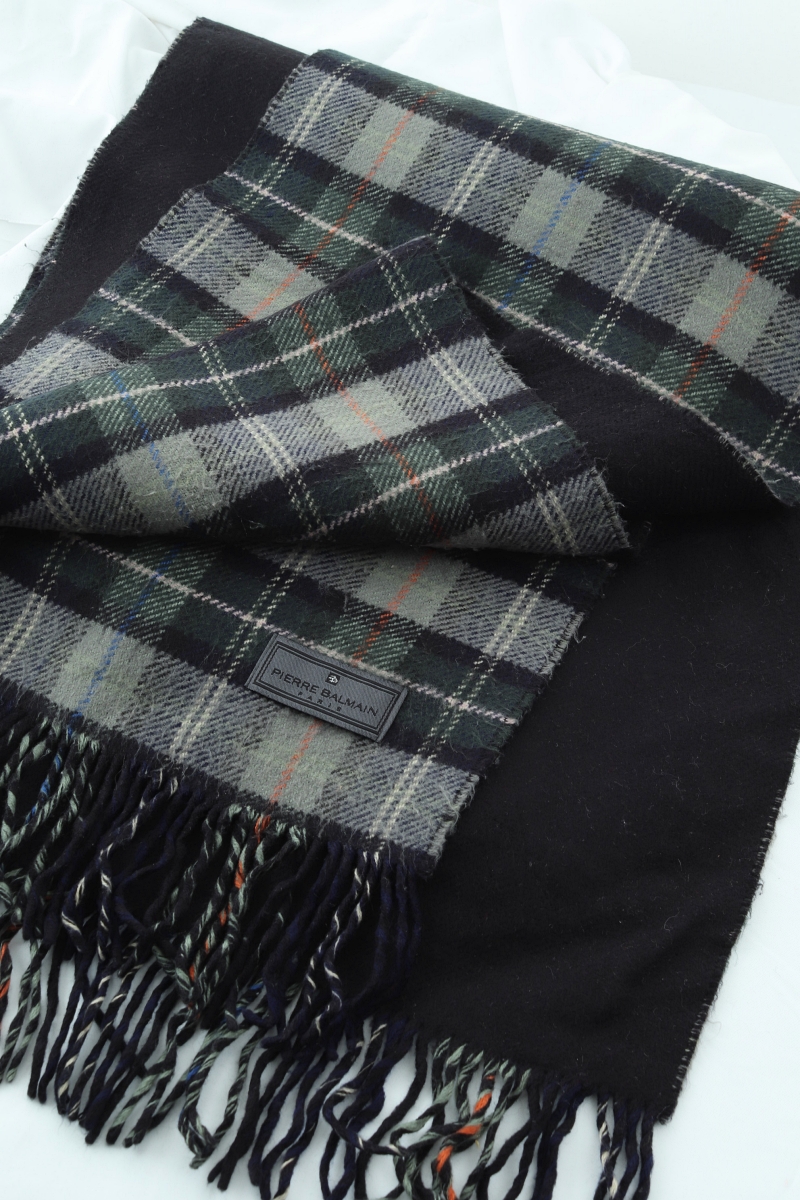 (F) 발망 목도리 머플러 사용감 숏 쁘띠 체크-26FB