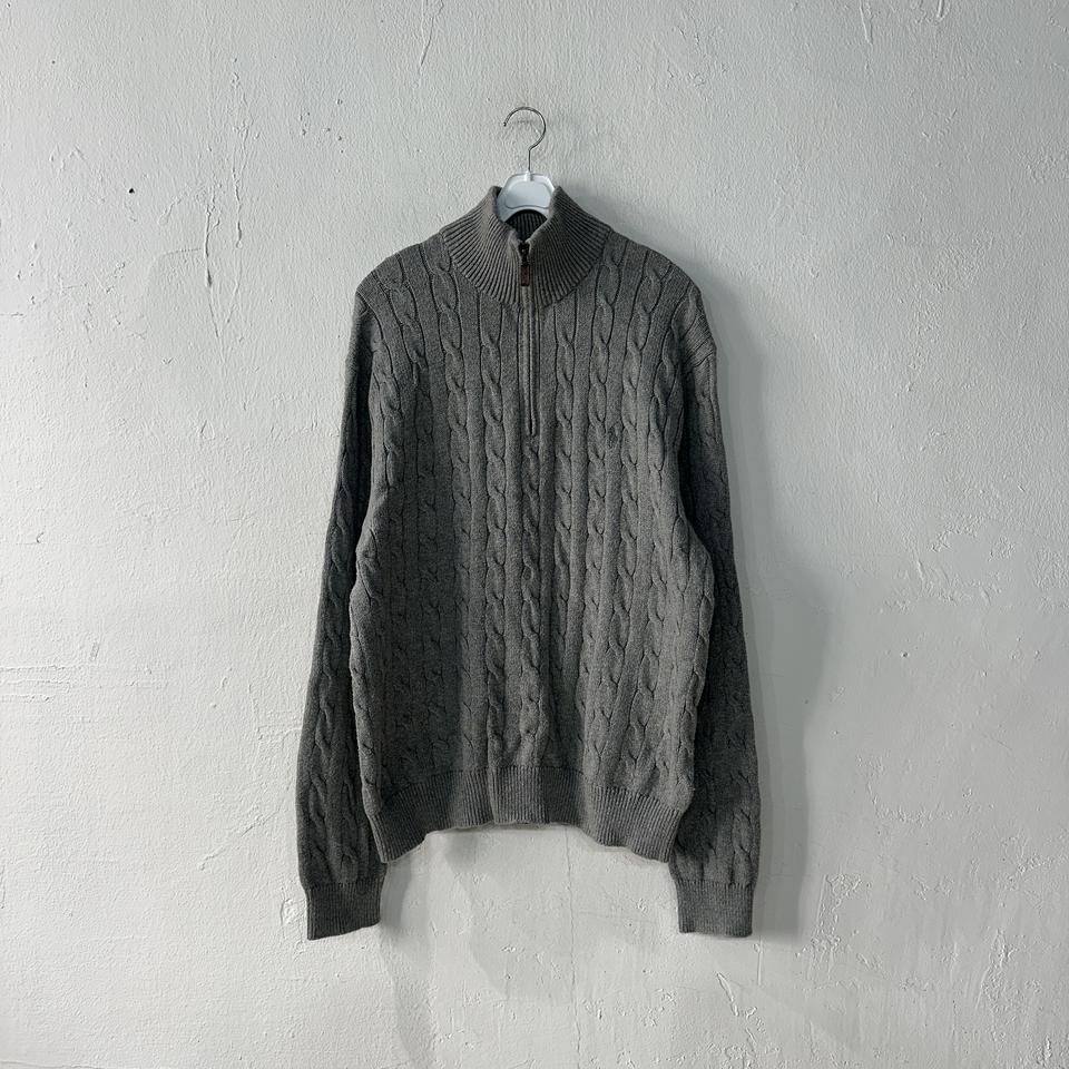 폴로랄프로렌 반집업 니트 XL