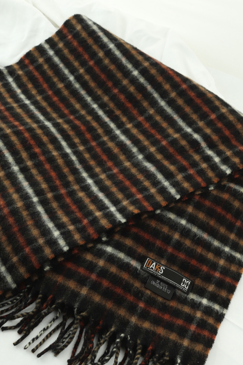 (F) 닥스 목도리 머플러 체크 캐시미어 부들 따뜻-2705
