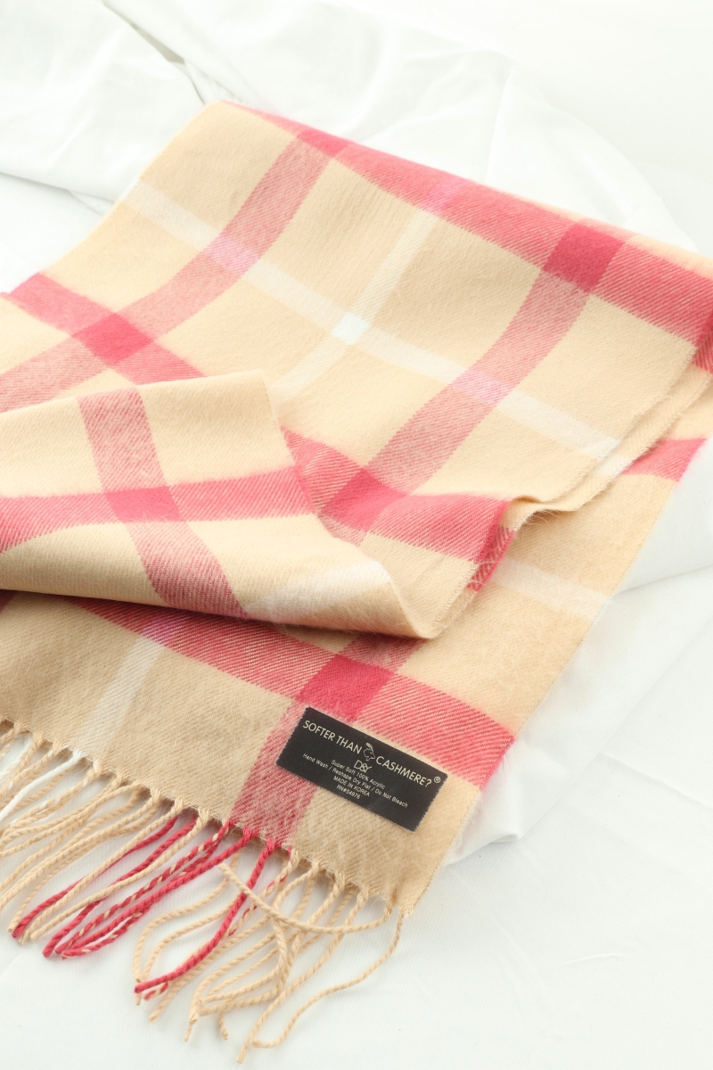 (F) 브랜드빈티지 목도리 머플러 딸기치크케익 컬러 따뜻-2708