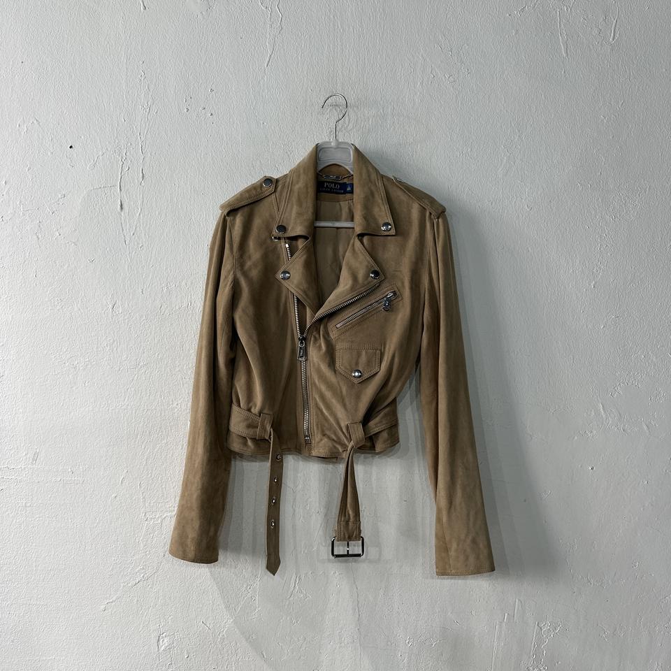 폴로랄프로렌 스웨이드가죽 라이더 자켓 0