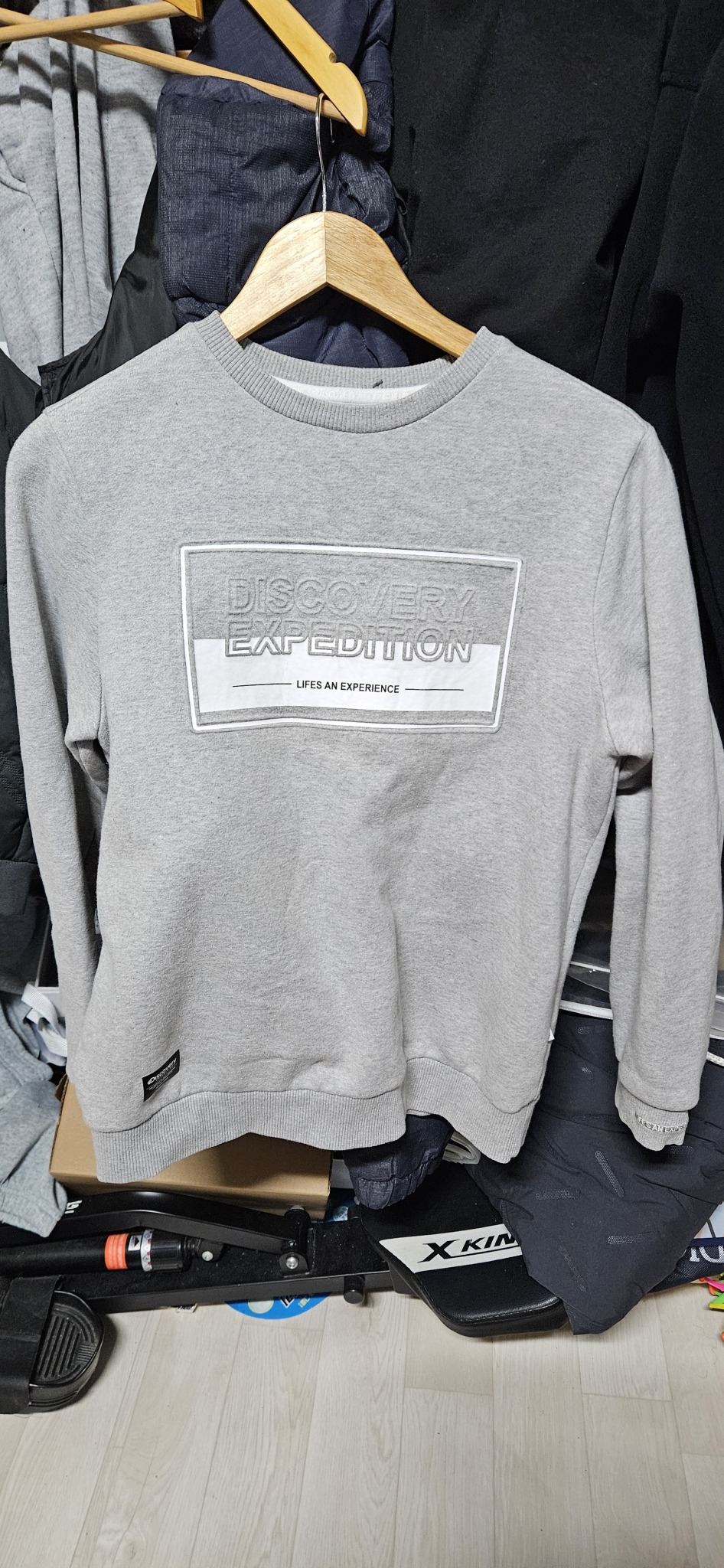 디스커버리 기모 맨투맨 사이즈95