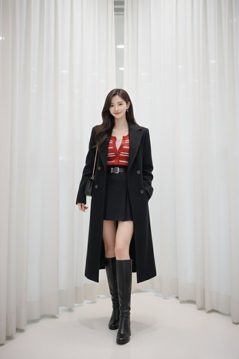 엣코너 자수코트