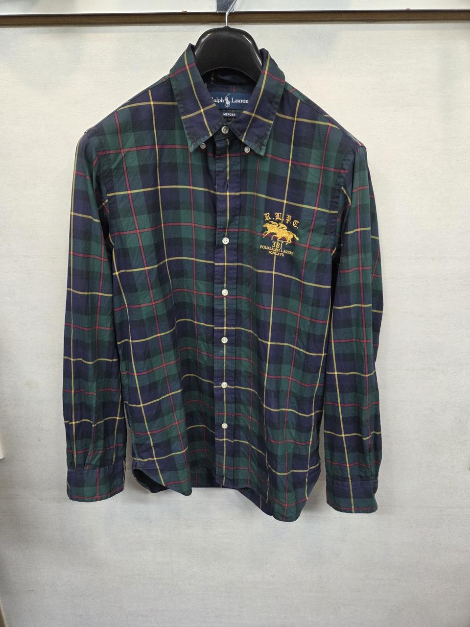 폴로랄프로렌 머서 체크 자수로고 셔츠긴팔 m