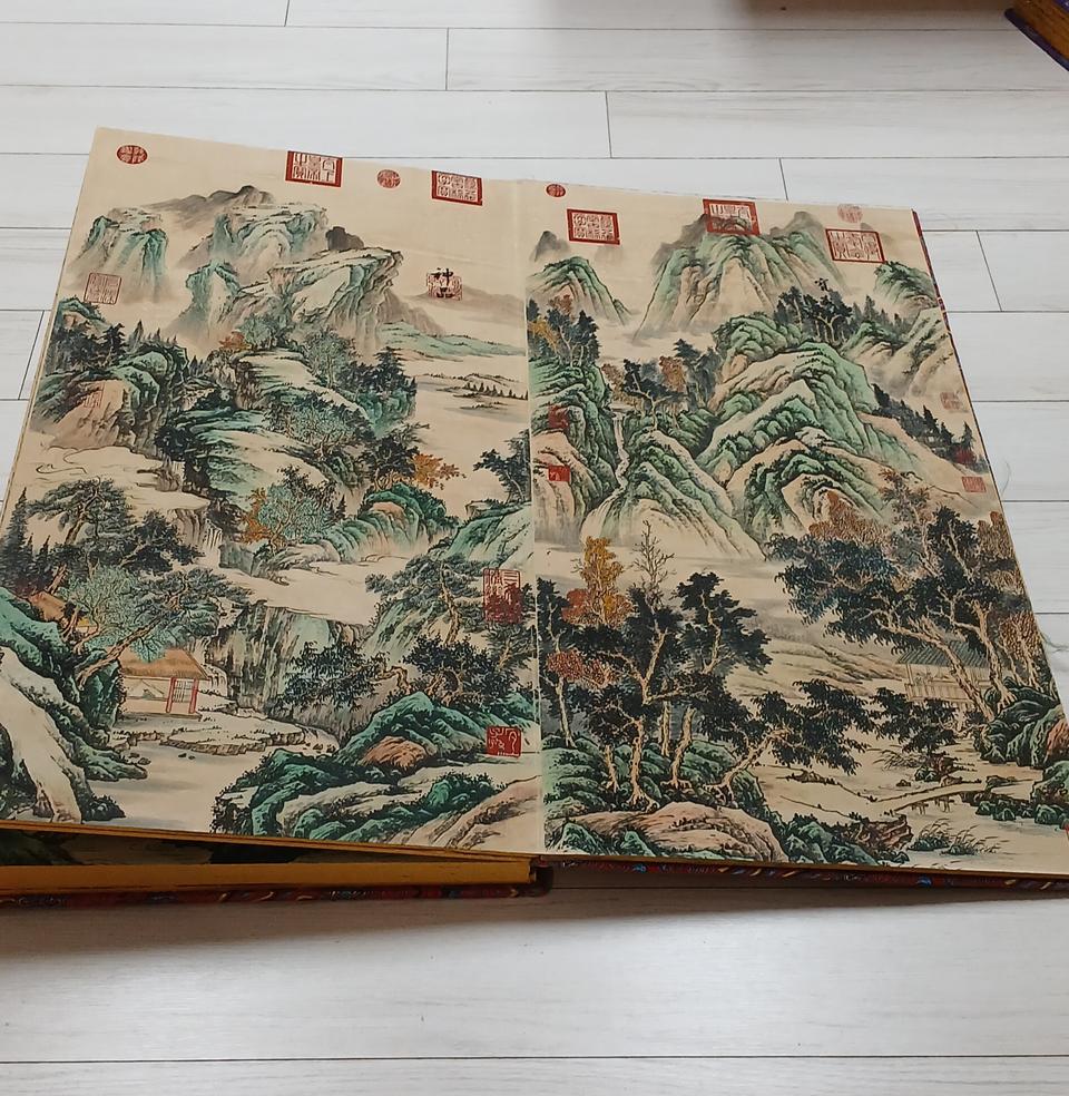 중국그림 당인산수화화첩