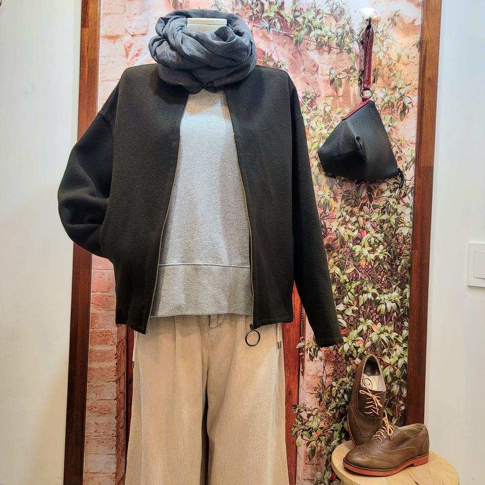 시스템 핸드메이드 집업 자켓