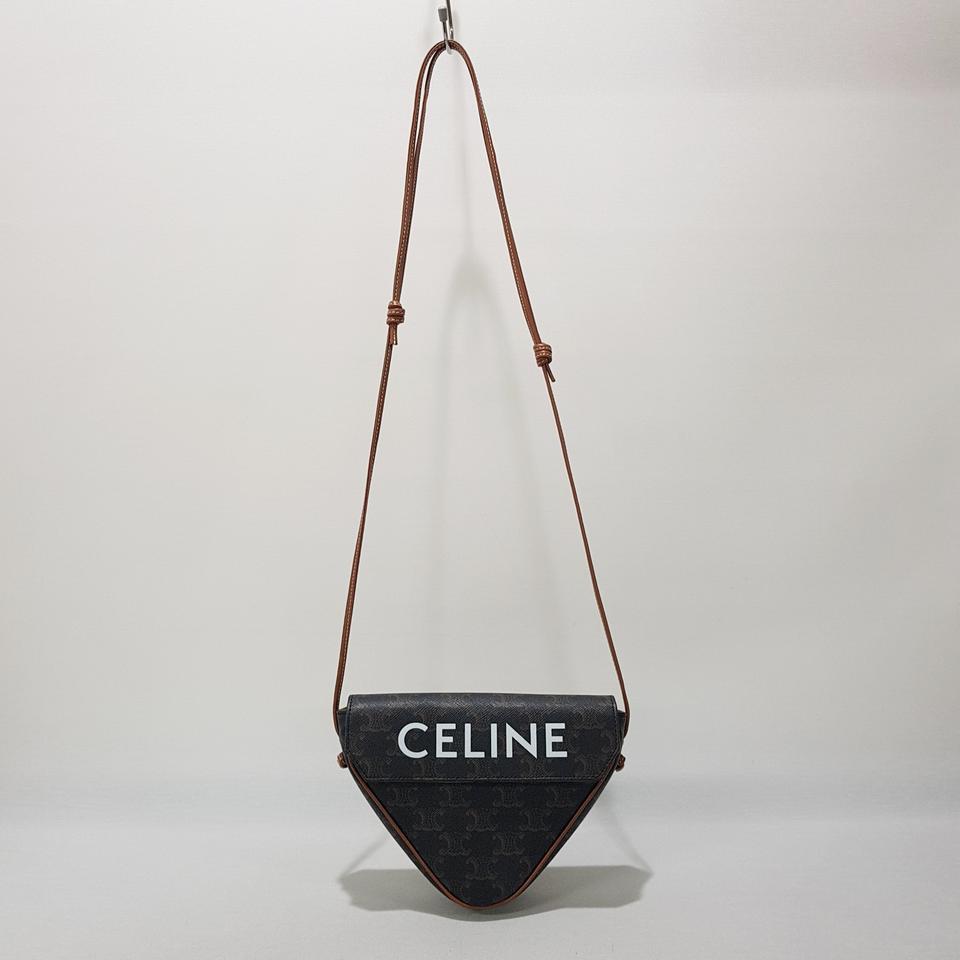 정품)셀린느 트리오페 트라이앵글 숄더 크로스백 