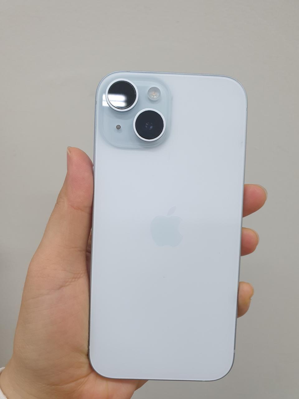 할인가능 AA급)무잔상 아이폰15 128기가 블루 564