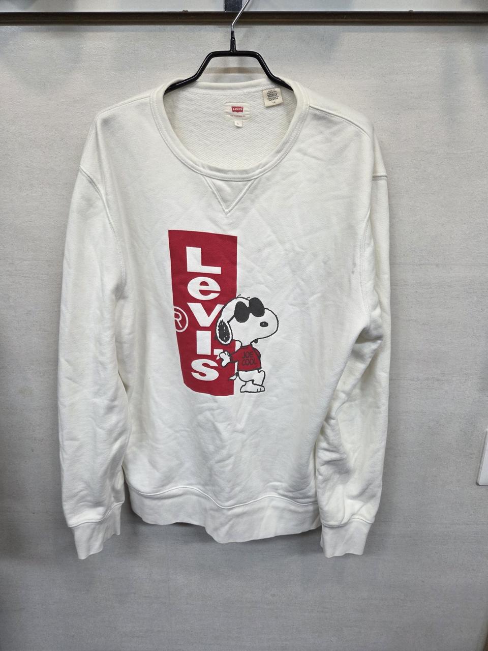 리바이스 스누피 기모 맨투맨 Lg